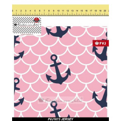 Jersey - Fräulein v. Julie Anker Waben rosa